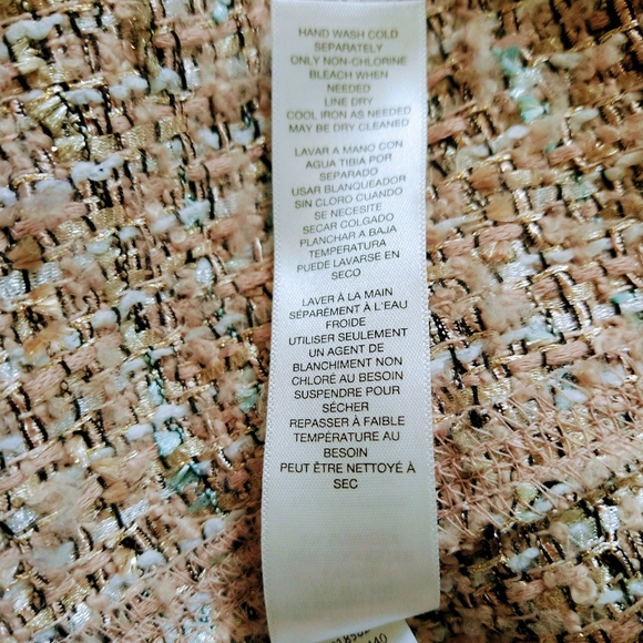 Chicos Boucle Open Front Textured Frayed Cardigan Duster Jacket - Picture 6 of 8